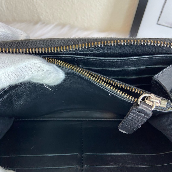 Jimmy Choo VGUC Carnaby Silver Star Studded Lambskin Zippy Long Wallet - Picture 12 of 16